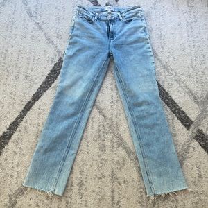 PAIGE Light Blue Straight Leg Jeans